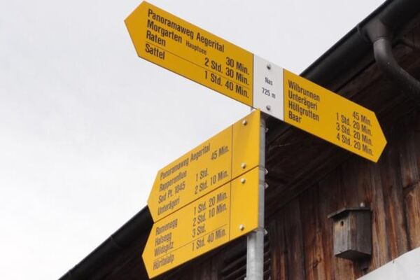 Dem Südufer des Aegerisees entlang bis Morgarten